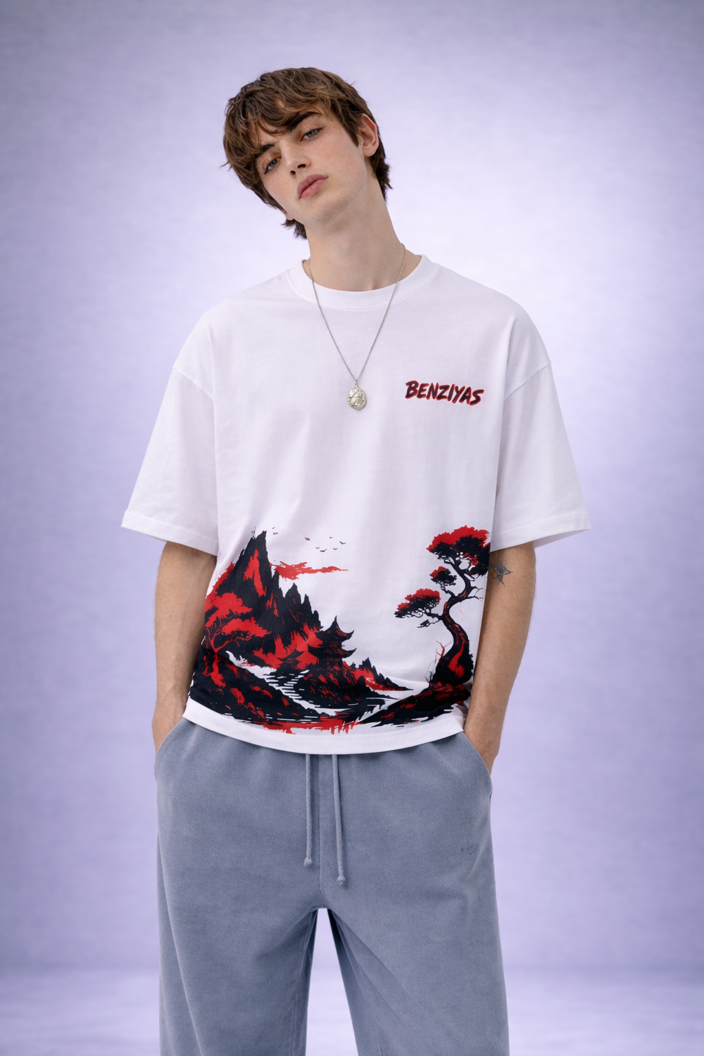 Zen Scape™ Oversized Tee – Premium Edition