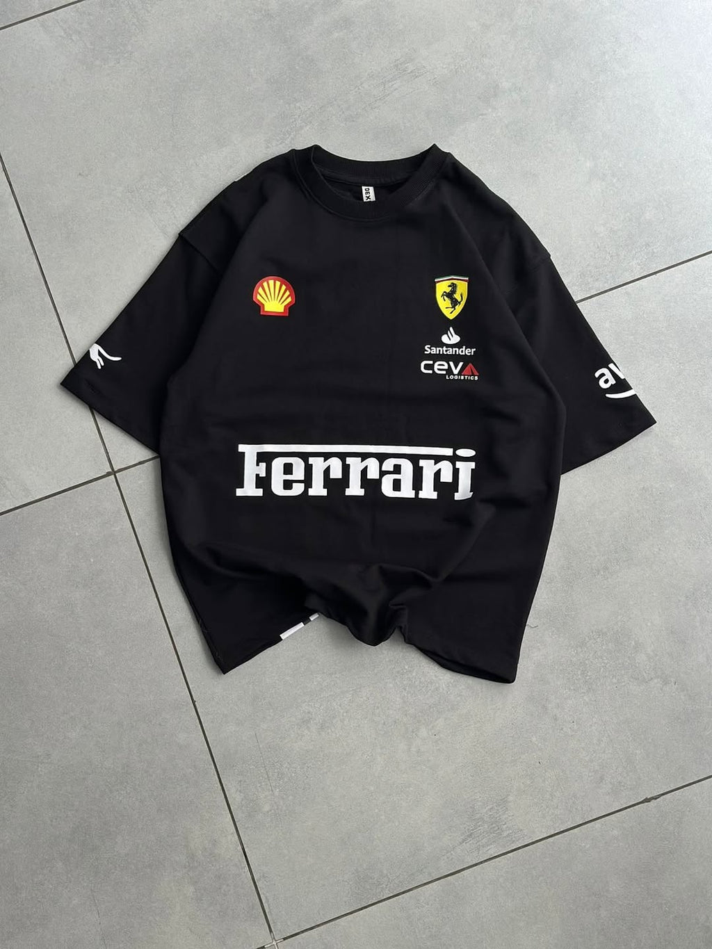Black Racing Edition Oversized Tee