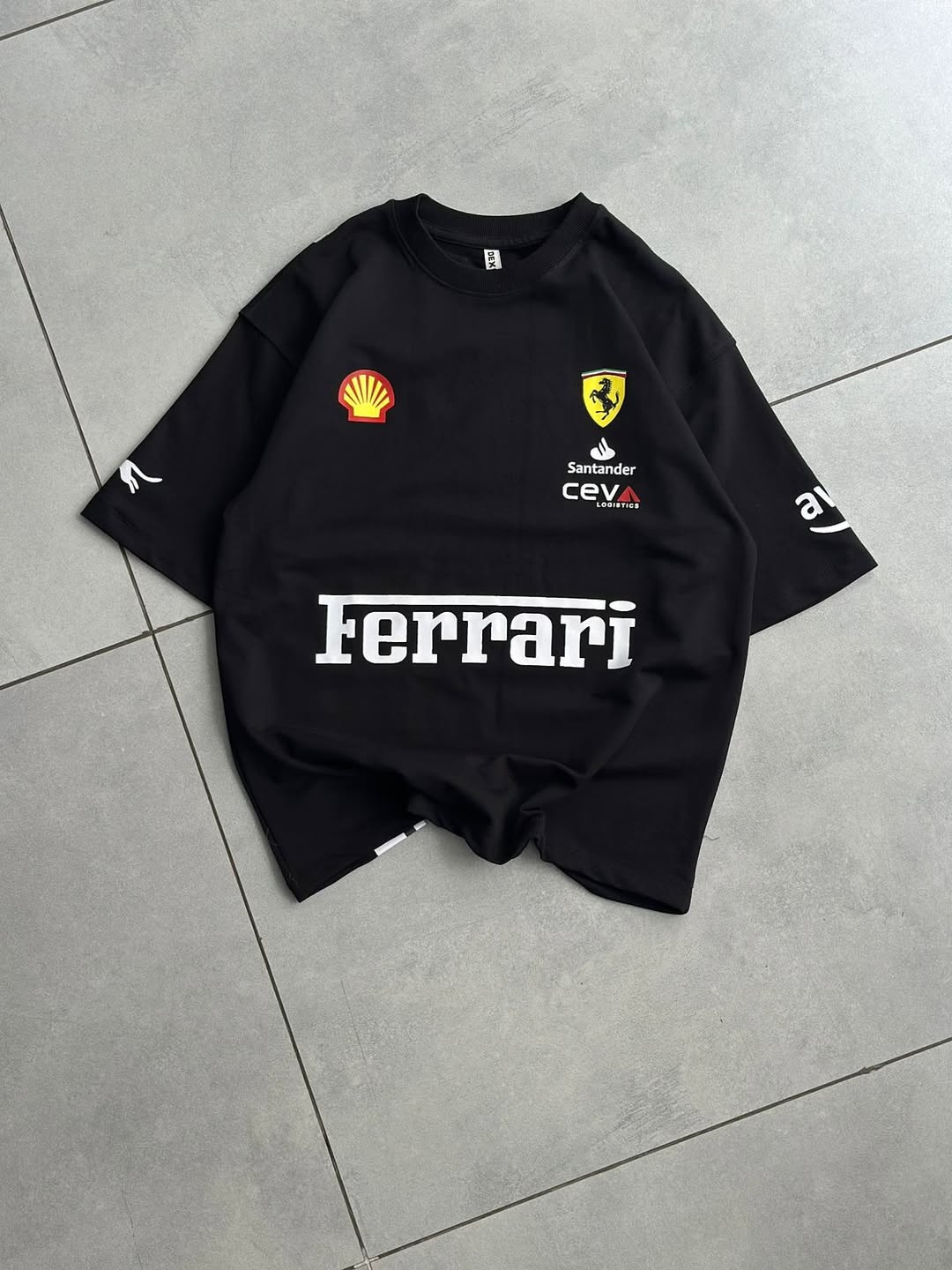 Black Racing Edition Oversized Tee